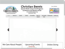 Tablet Screenshot of christianberets.org